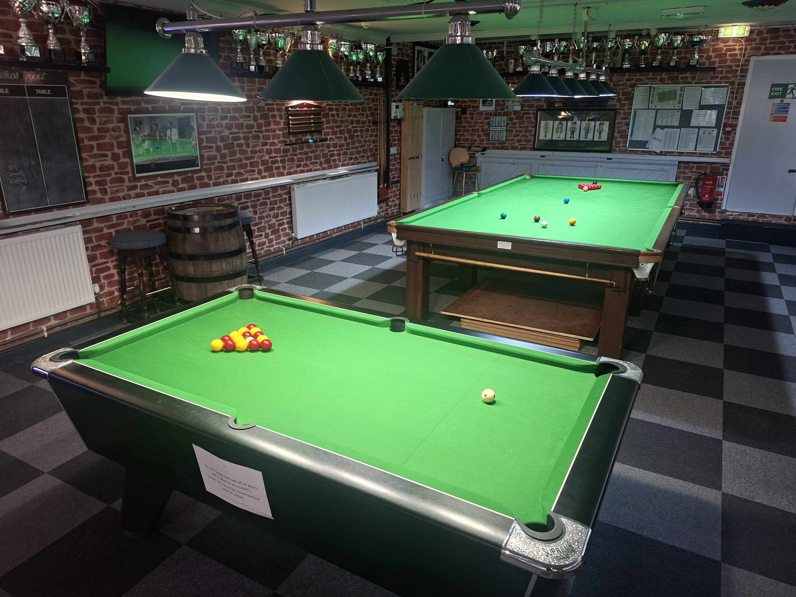 Curzon snooker and pool tables